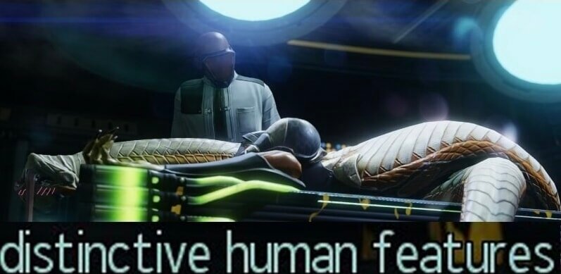 Distinctive human features.