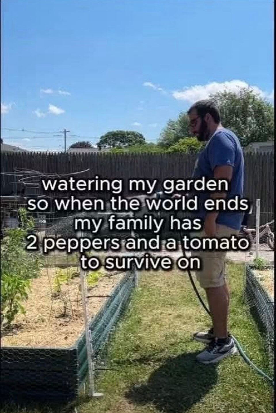 Watering my garden