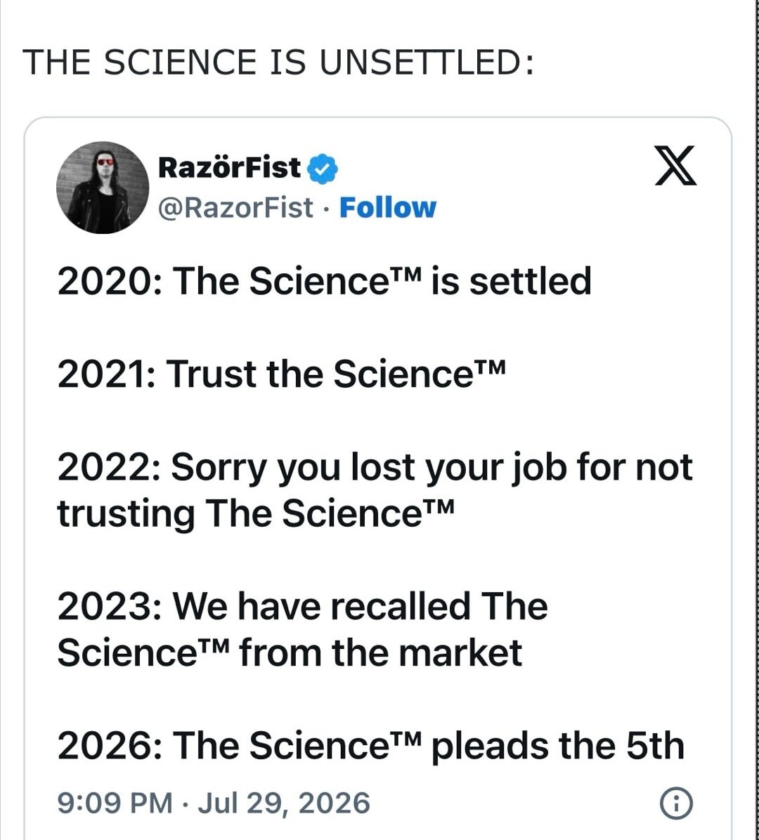 The science is unsettled: