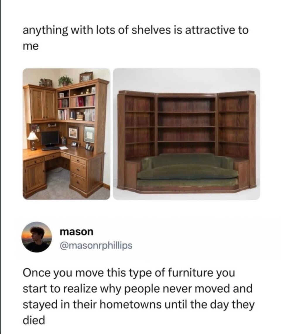 Anything with lots of shelves is attractive to me.