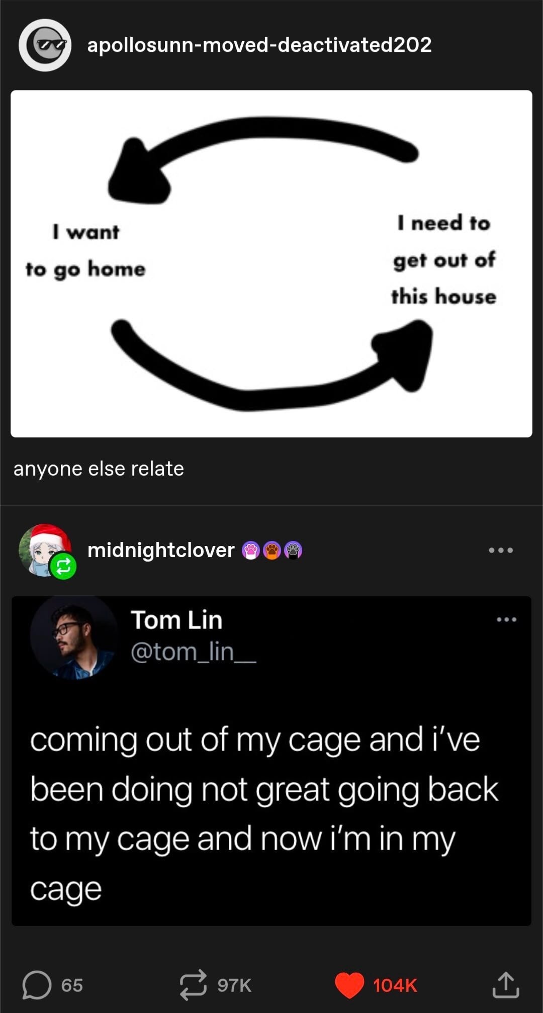 I want to go home
