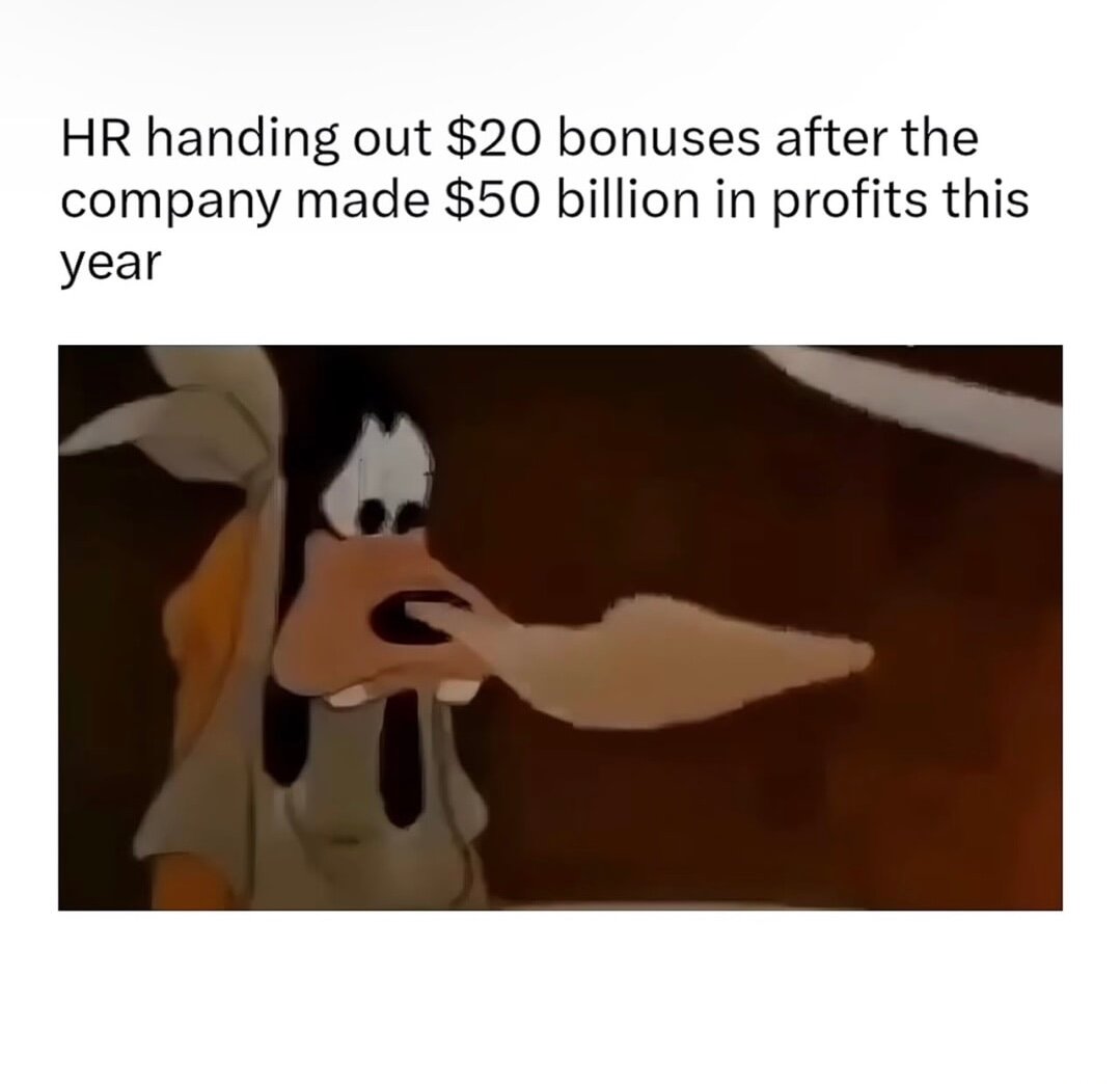 Hr handing out $20 bouses…