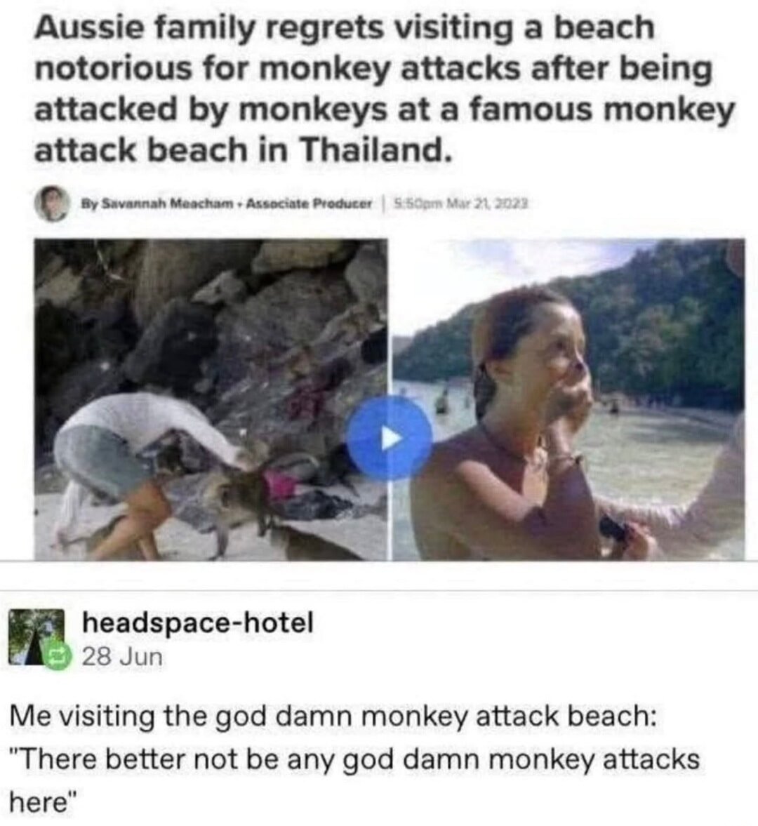 Aussie family regrets visiting