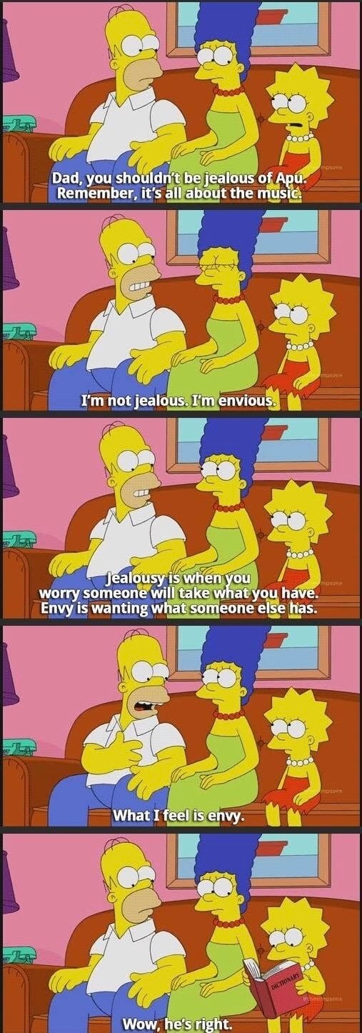 Dad, you shouldn’t be jealous of Apu.