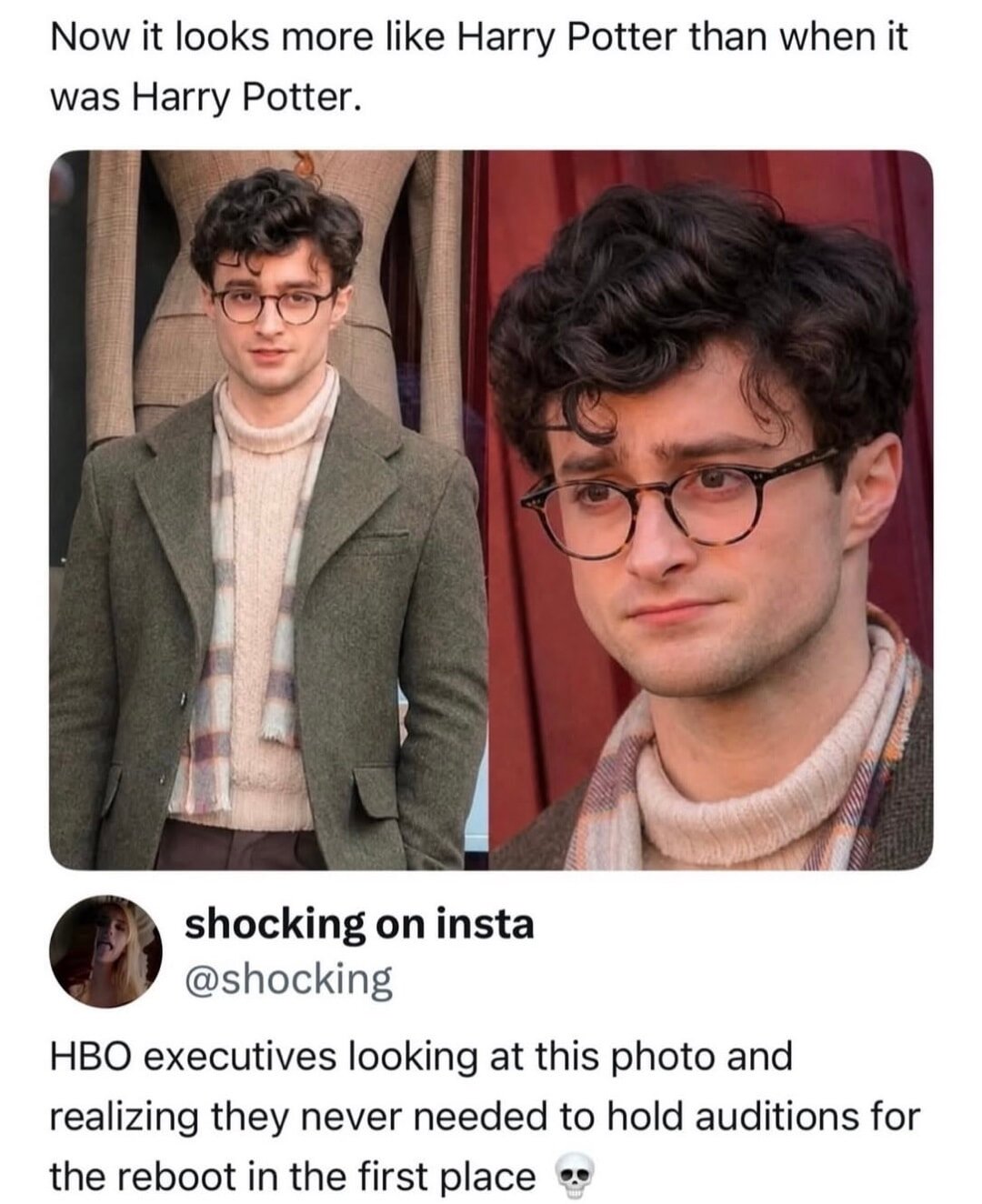 Now it looks more like Harry Potter..