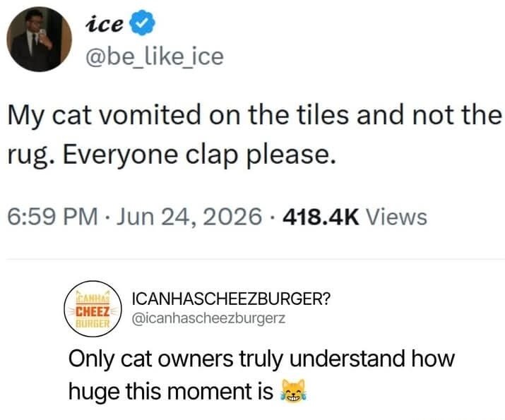 Everyone clap please.