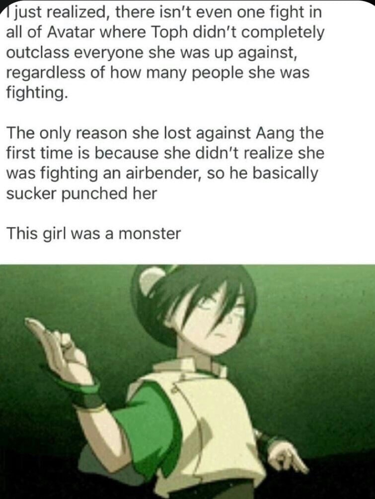 I just realized